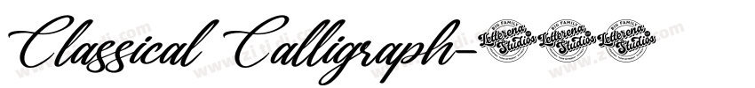 Classical Calligraph字体转换 Classical Calligraph字体转换